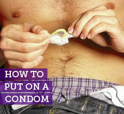 How to put on a condom