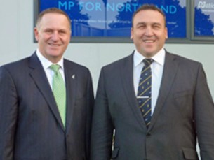 John Key Mike Sabin
