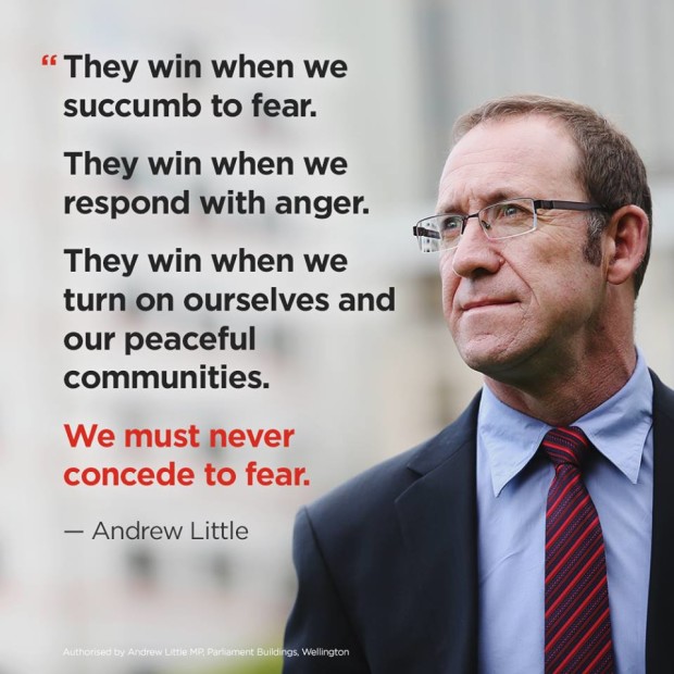 Andrew Little no fear