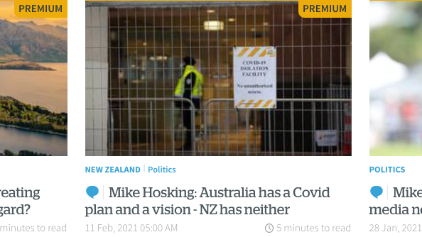 Mike Hosking Covid Australia